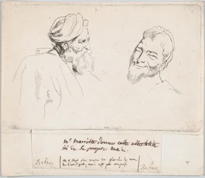 Due studi di teste, 1735