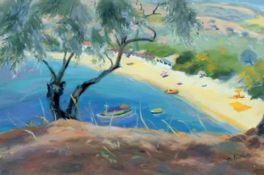 Baia di Achladies, Skiathos, Grecia, 1985