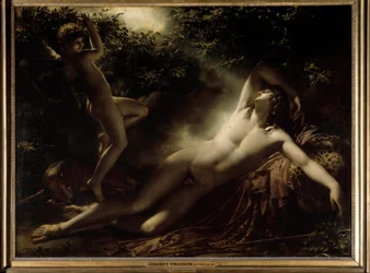 Il sonno di Endimione o Endimione, effetto di luna. Dipinto di Anne-Louis Girodet de Roucy-Trioson