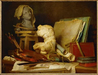 Gli attributi di pittura, scultura e ...