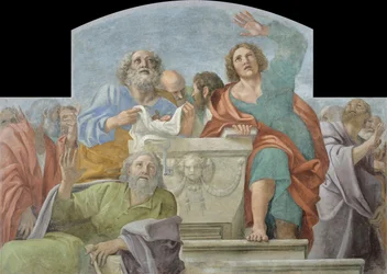 Apostoli intorno al sepolcro vuoto, 1604-1607