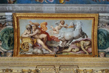 Aurora rapisce Cefalo, dettaglio della volta della Galleria, 1597-1604