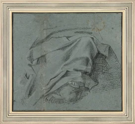 Carracci - Studio per il panneggio sulle gambe della Vergine per la pala dell