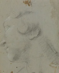 Carracci - r Testa di Santa Caterina, RCIN 902115