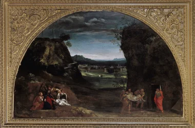 Paesaggio con deposizione