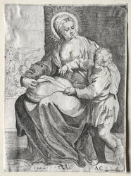 Madonna con il corvo bianco, 1500s