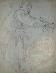 Studio di una figura maschile drappeggiata, 1580-1609