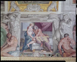 Galleria di Carracci, dettaglio di Giove e Giunone (dettaglio)