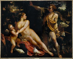 Venere, Adone e Cupido (dipinto su tela)