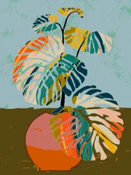 Monstera tropicale (astratto)