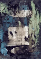 Strati moderni blu e verde