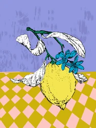 Fioritura di limoni dai colori vivaci