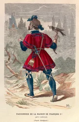 Un falconiere della casa del Re Francesco I nel XVI secolo - collezione privata