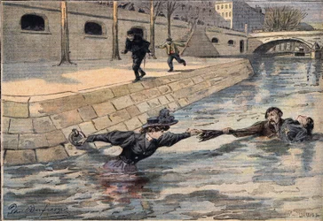 Un salvataggio ingegnoso: vicino al ponte del Santo Padre, una donna precipitata nella Senna viene salvata da un uomo che ha aiutato un
