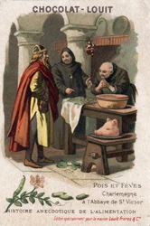 Storia aneddotica del cibo: piselli e fave. Carlo Magno chiede la ricetta ai monaci dell