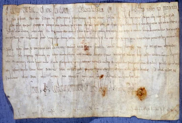Carta di Re Carlo Magno (742-814) che esenta l