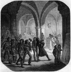 Distruzione delle tombe reali della monarchia francese nella Chiesa di Saint-Denis