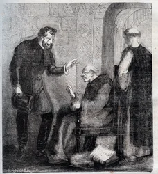 Diogo Inácio de Pina Manique (1733-1805), magistrato portoghese. Attacca la massoneria portoghese. Incisione del 1879 in „Histoire des sociétés secrètes, politiques et religieuses“ di Pierre Zaccone (1817-1895).