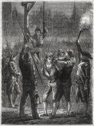 Esecuzione di Thomas de Mahy (1744-1790), Marchese de Favras - Parigi, 19 febbraio