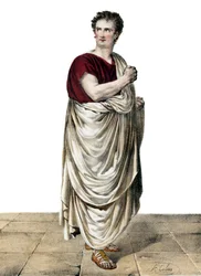 Felicity-Auguste Saillot detto Desmousseaux attore francese nel ruolo di Roscius in 