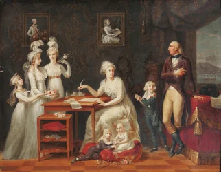 Re Ferdinando IV di Napoli e Sicilia con la sua famiglia