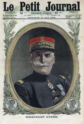 Prima Guerra Mondiale 1914-1918. Ritratto del Generale francese Pierre Dubois (1852-1924). In "Le Petite Journal", 18/06/1916. Collezione privata
