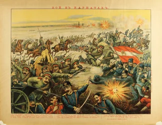 La Battaglia dei Passi dei Carpazi (1914) di Anonimo