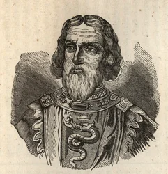 Galeas I Visconti - Galeazzo I Visconti - galeazzo primo visconti - 1277-1328 - incisione