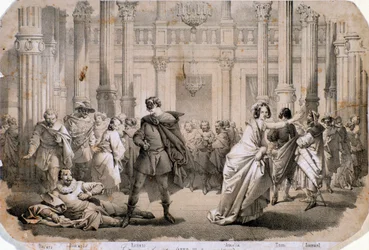 Illustrazione di Un ballo in maschera, opera di Giuseppe Verdi