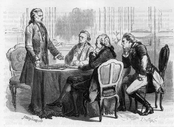 Jacques Mallet du Pan (1749-1800) - giornalista e propagandista politico svizzero alla conferenza di Francoforte - nel 1792 lasciò Parigi per la Germania, incaricato da Luigi XVI di una missione ai suoi fratelli e ai sovrani coalizzati contro la Francia - 