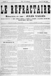 Prima pagina del primo numero del giornale 