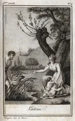 Leto, Letone, Latona, Incisione del 1819 in 