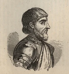 Matteo secondo Visconti (Matteo II Visconti) - 1319-1355 - incisione