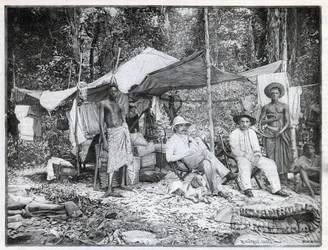 Missione del capitano francese Louis Gustave Binger: campo della missione in Afforenou, Costa d