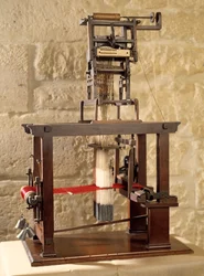 Modello di un telaio Jacquard