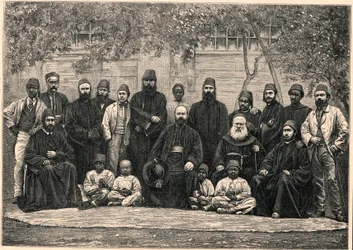 Monsignor Daniel Comboni (1831-1881) e i missionari partirono con lui da Il Cairo per Khartoum il 26 gennaio