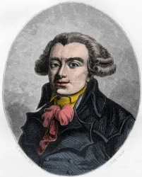 Ritratto di Pierre Victorien Vergniaud (1753-1793), politico francese Girondino - Incisione del 1863 in “The Red Book - Histoire De L
