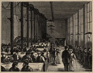 Parigi, Ecole Municipale Professionelle Diderot - incisione 1890