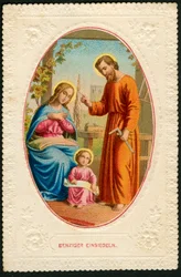Immagine pia: La sacra famiglia