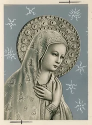 Immagine pia: la Vergine Maria