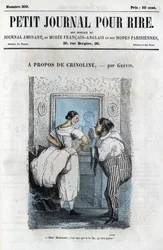 Cartone politico e sociale durante il Secondo Impero. "A proposito di Crinolina"