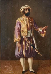Ritratto del re di Svezia Carlo XV in abito turco