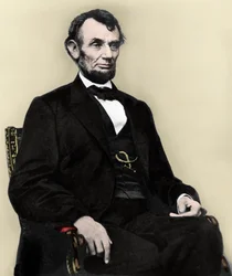 Ritratto di Abraham Lincoln (1809-1865) 16º Presidente degli Stati Uniti d