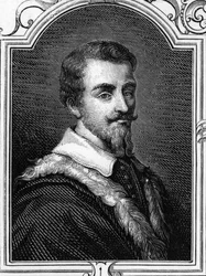 Ritratto di Camillo Procaccini (1551-1629) pittore italiano. Incisione del 1859 in "Le gallerie d