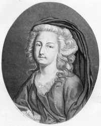 Ritratto di Elisabetta Filippina Maria Elena di Francia detta Madame Elisabetta (1764-1794), sorella di Luigi XVI - Incisione del 1863 in "Le Livre Rouge - Histoire De L