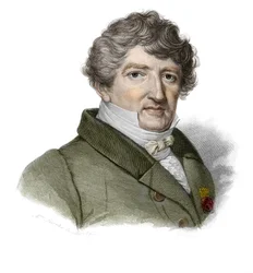 Ritratto di Georges Cuvier (1764-1832), paleontologo francese in "Ritratti e storia degli uomini utili: uomini e donne di tutti i paesi e di tutte le condizioni, che hanno acquisito diritti al riconoscimento degli uomini" pubblicato e propagato dalla Socie