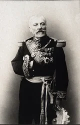 Ritratto di Hyacinthe Laurent Theophile Aube (Ammiraglio Aube), ammiraglio francese. Collezione FPL.