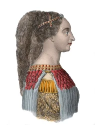 Ritratto di Isotta degli Atti - donna del Rinascimento italiano - 1433-1474