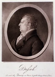 Ritratto di Jan Ladislav Dussek (incisione)