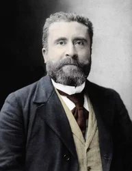 Ritratto di Jean Jaurès (1859-1914) deputato socialista francese.